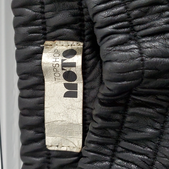 REAL LEATHER TOP SHOP PANTS - Picture 2 of 3